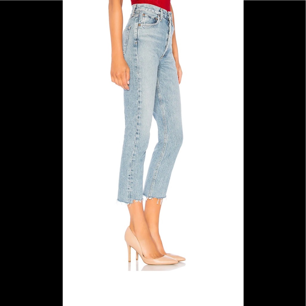 NWT ALGODE RILEY REVOLVE HIGH RISE STRAIGHT CROP ZEPHYR COLOR 26